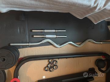 Kit pesi Ghisa Dimyos 28mm +bilancere Ez+manubri