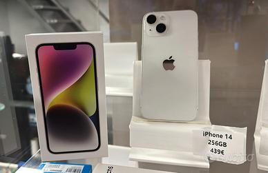 iPhone 14 Bianco 256GB Batteria 100% Con Scatola