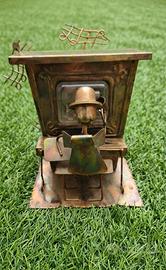 Carillon Artigianale Vintage in Rame Il Pianista