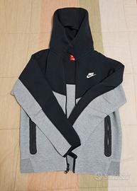 FELPA NIKE CON CAPPUCCIO E ZIP INTERA TAGLIA S