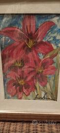 Quadro dell'artista Piero Piccioni --" Fiori"