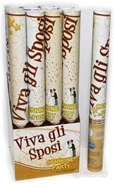 6 sparacoriandoli color bianco