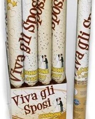6 sparacoriandoli color bianco