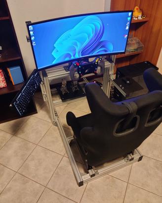 Postazione Sim Racing: Simagic M10 + Pedali + ...