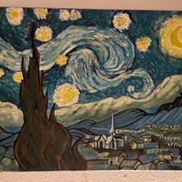 Quadro olio su tela f.d “La notte Stellata”  Van G
