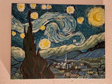 Quadro olio su tela f.d “La notte Stellata”  Van G