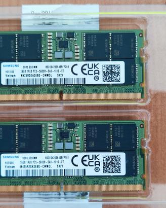 MODULI RAM DDR5 16GB