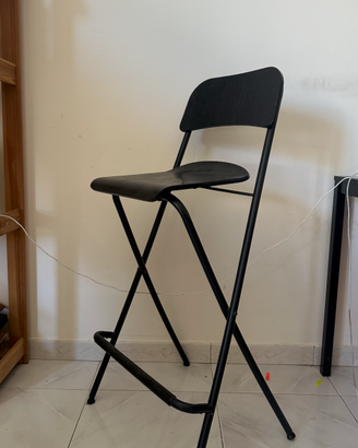 Due sgabelli bar IKEA Franklin pieghevole nero