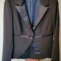 Giacca elegante nera Paola Prata tg 44 blazer