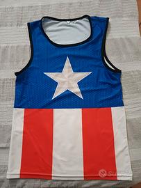 canottiera palestra capitan America Heros Marvel