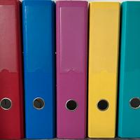 Raccoglitore ad anelli+100 cartellette trasparenti