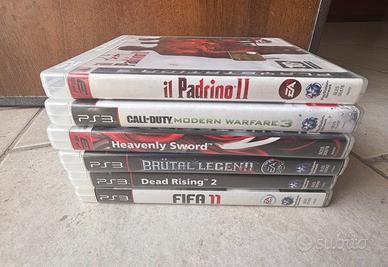 Playstation 3 lotto 6 giochi PADRINO, CALL OF DUTY