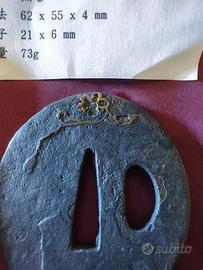 tsuba originale giapponese epoca edo certificata