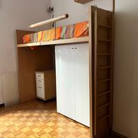 Letto singolo a soppalco