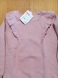 felpa bimba Prenatal rosa. 4/5 anni.