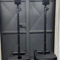Coppia Casse Audio Rcf J8 con custodia