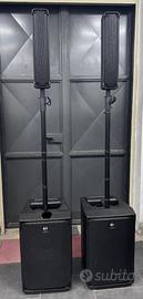 Coppia Casse Audio Rcf J8 con custodia