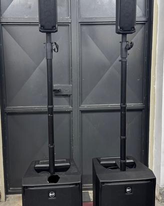 Coppia Casse Audio Rcf J8 con custodia