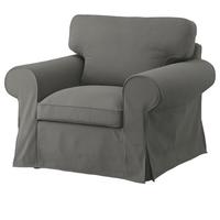 IKEA Ektorp fodera poltrona, Hakebo gri scuro