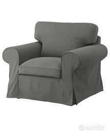 IKEA Ektorp fodera poltrona, Hakebo gri scuro