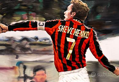 Shevchenko AC Milan Stampa d'Arte San Siro Poster