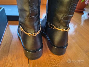 Stivali in pelle Tommy Hilfiger - n. 38 - NUOVI