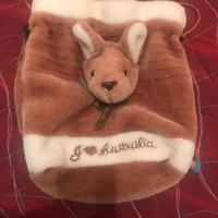 Zainetto bambina Australia, peluche, nocciola