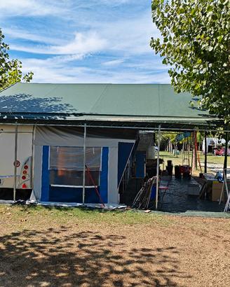 struttura gazebo tensostruttura 8 x 8