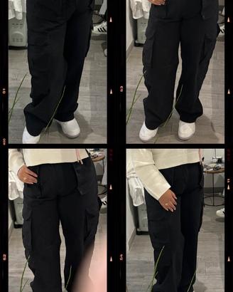 Jeans cargo nero