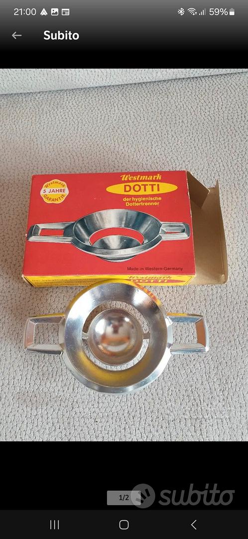 Separatore Di Uova In Acciaio Inox Con Manico Lungo – Filtro Per Tuorlo Antigoccia – Lavabile In Lavastoviglie - 3