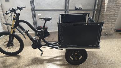 xcyc bici cargo usata poso con cassone