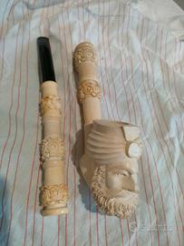 Pipa artigianale da collezione in schiuma marina 