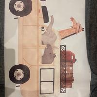 poster per bambini con stampa di animali