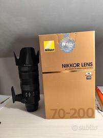 obiettivo Nikon 70 -200 F2,8 VR II