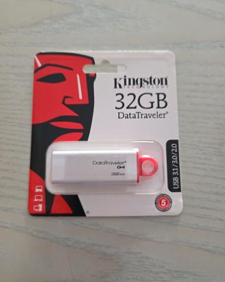 PENDRIVE 32GB 2 Kingston DataTraveler 32 USB 3.1"