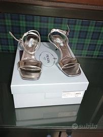 Prada Sandali Donna in Argento - Taglia 37 - Condi