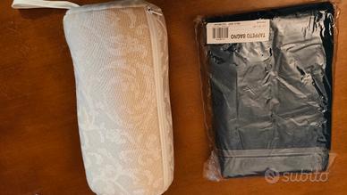 asciugamano cotone + tappeto bagno 