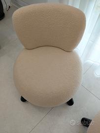 Coppia poltrone teddy design moderne pari al nuovo