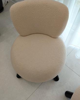Coppia poltrone teddy design moderne pari al nuovo