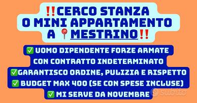 Stanza singola mestrino da novembre