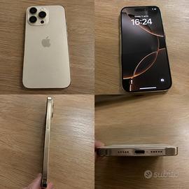 iPhone 16 Pro color titanio oro – Batteria 90%
