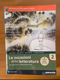 libro di italiano “Le occasioni della letteratua 2