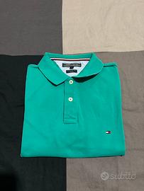 Polo Tommy Hilfiger Verde Taglia S – Slim Fit