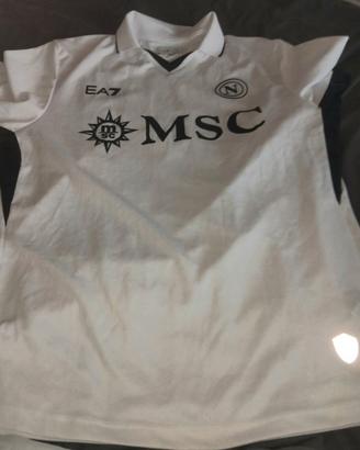 Maglia calcio bianca ssc napoli L
