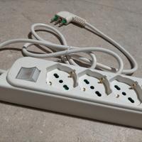 Ciabatta elettrica 6 prese Schuko. Made in Italy.