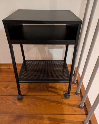 Carrello IKEA TROTTEN - Nero con ruote 