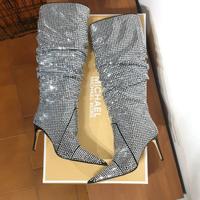 Stivali con tacco, argento, Michael Kors, n.41,5