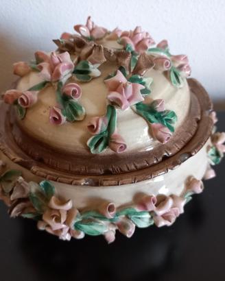 Scatola Mollica Capodimonte vintage
