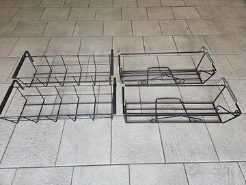 4 fioriere da balcone da 60 cm. regolabili