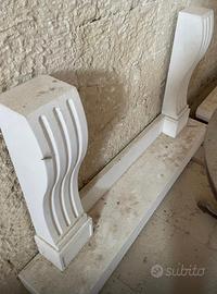 Cornice per camino in marmo completa